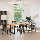 V-shaped dining table legs 3 pcs black 90x(72-73.3) cm