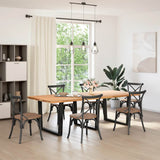 V-shaped dining table legs 3 pcs black 100x(72-73.3) cm