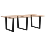 V-shaped dining table legs 3 pcs black 100x(72-73.3) cm