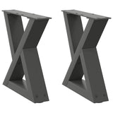 Coffee table legs 2 pcs anthracite 30x(30-31.3) cm steel