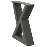 Coffee table legs 2 pcs anthracite 40x(30-31.3) cm steel