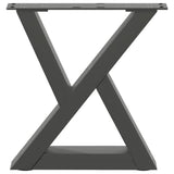 Coffee table legs 2 pcs anthracite 40x(30-31.3) cm steel