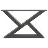 Coffee table legs 2 pcs anthracite 50x(30-31.3) cm steel