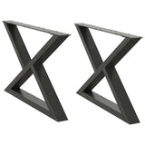 Coffee table legs 2 pcs anthracite 70x(42-43.3) cm