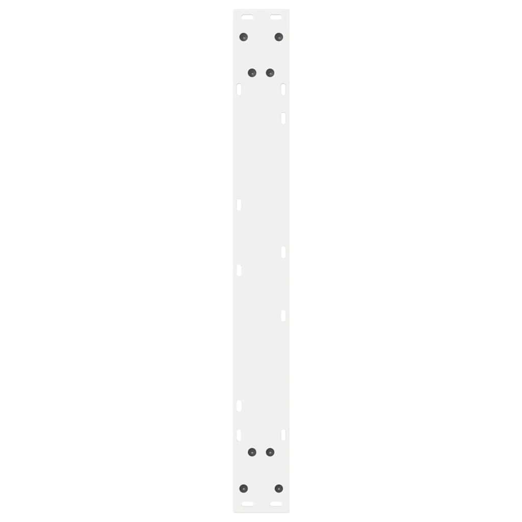 Dining table legs 2pcs white 70x(72-73.3)cm steel