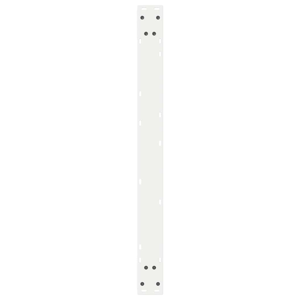 Dining table legs 2 pcs white 90x(72-73.3) cm steel