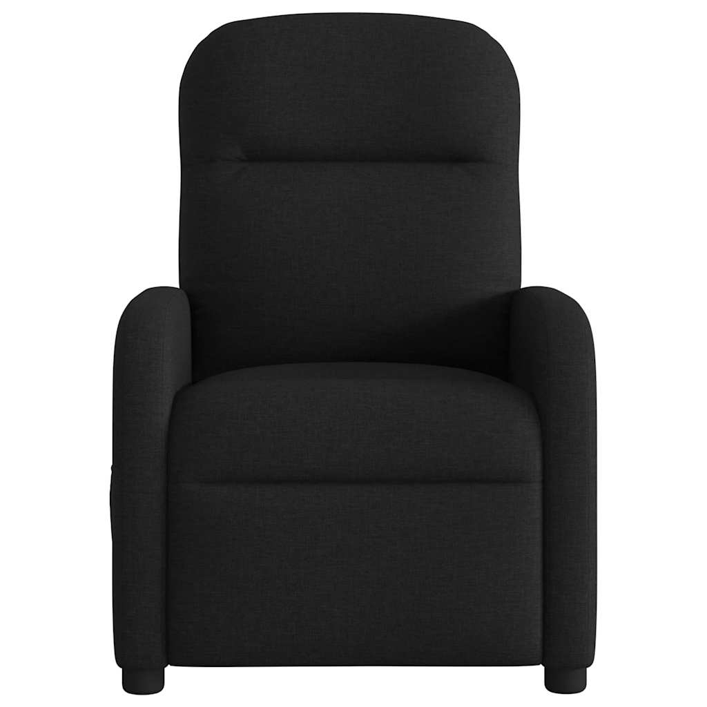 Fauteuil inclinable électrique Noir Tissu