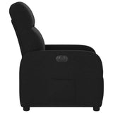 Fauteuil inclinable électrique Noir Tissu