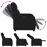 Fauteuil inclinable électrique Noir Tissu