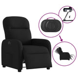 Fauteuil inclinable électrique Noir Tissu