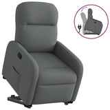 Fauteuil inclinable Gris foncé Tissu