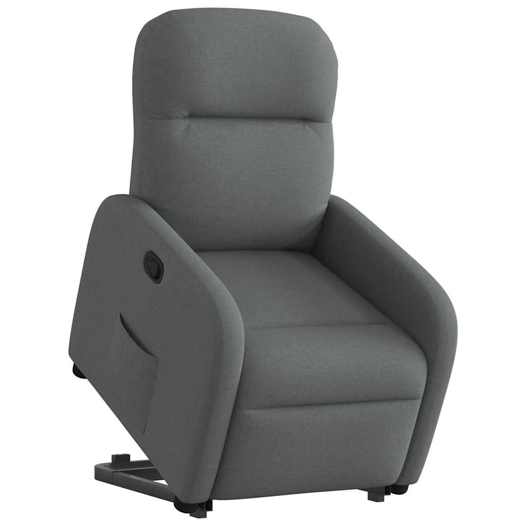 Fauteuil inclinable Gris foncé Tissu