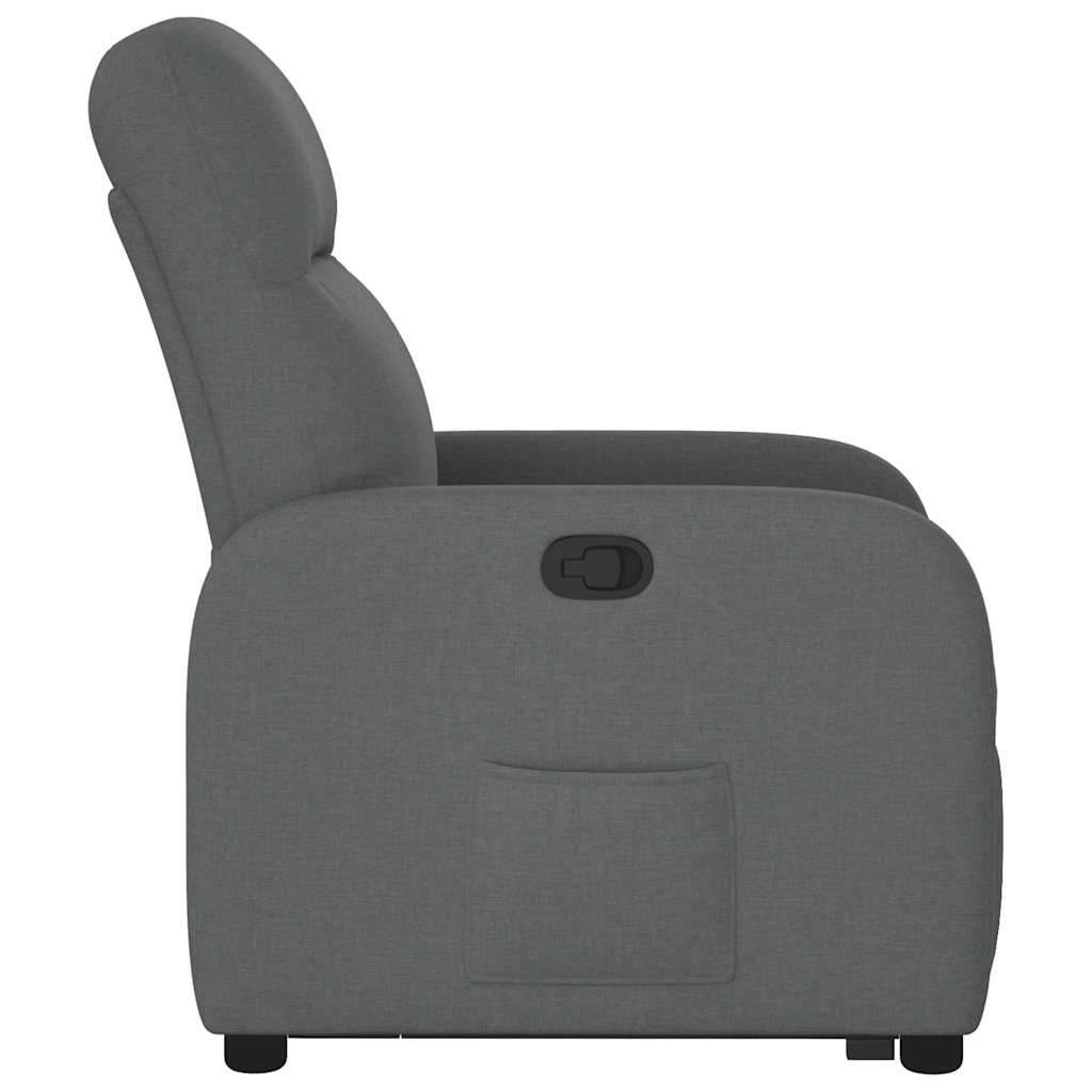 Fauteuil inclinable Gris foncé Tissu