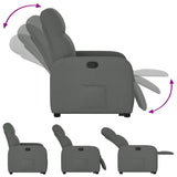 Fauteuil inclinable Gris foncé Tissu