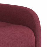 Fauteuil inclinable rouge bordeaux tissu