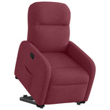 Fauteuil inclinable rouge bordeaux tissu