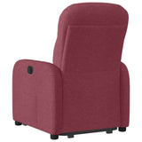 Fauteuil inclinable rouge bordeaux tissu