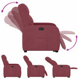 Fauteuil inclinable rouge bordeaux tissu