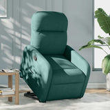 Fauteuil inclinable vert foncé tissu