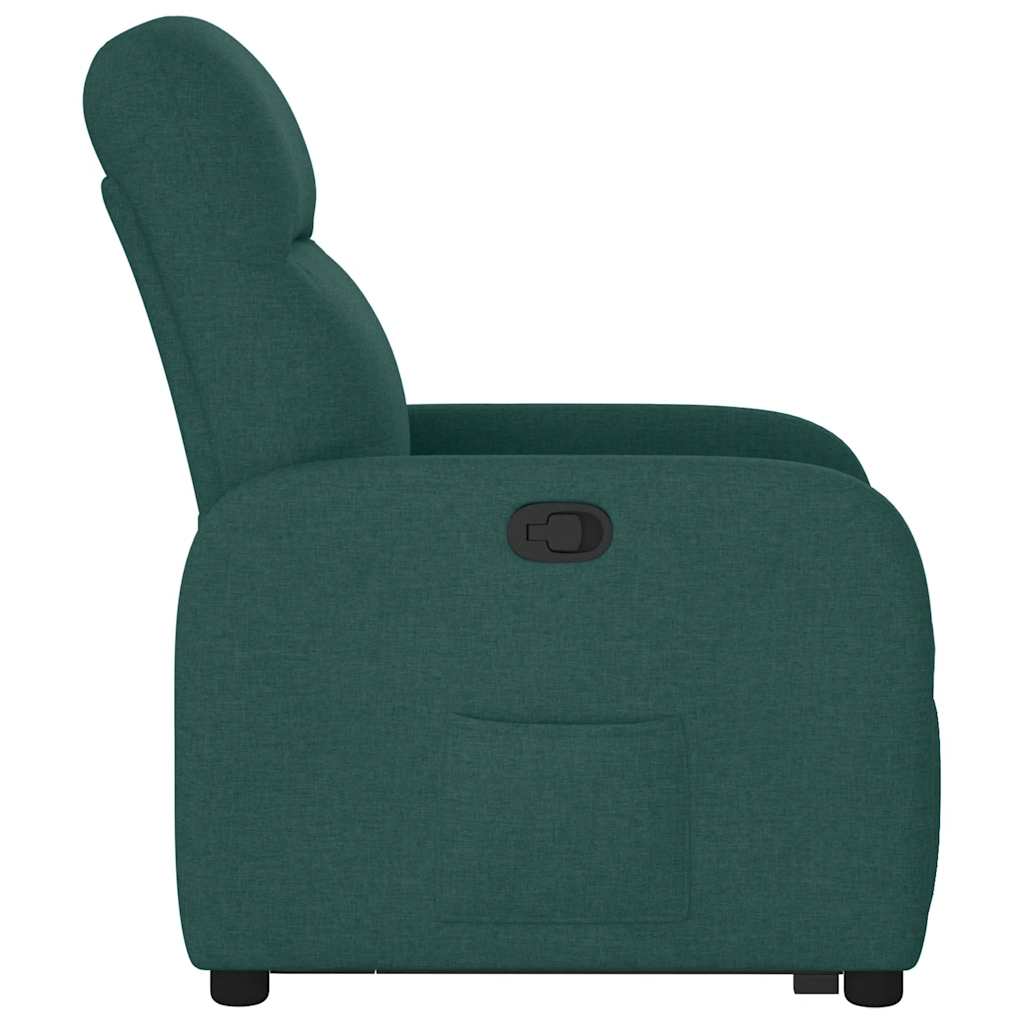 Fauteuil inclinable vert foncé tissu