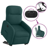 Fauteuil inclinable vert foncé tissu