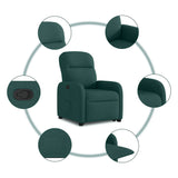 Fauteuil inclinable vert foncé tissu