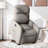 Fauteuil inclinable taupe tissu