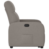 Fauteuil inclinable taupe tissu