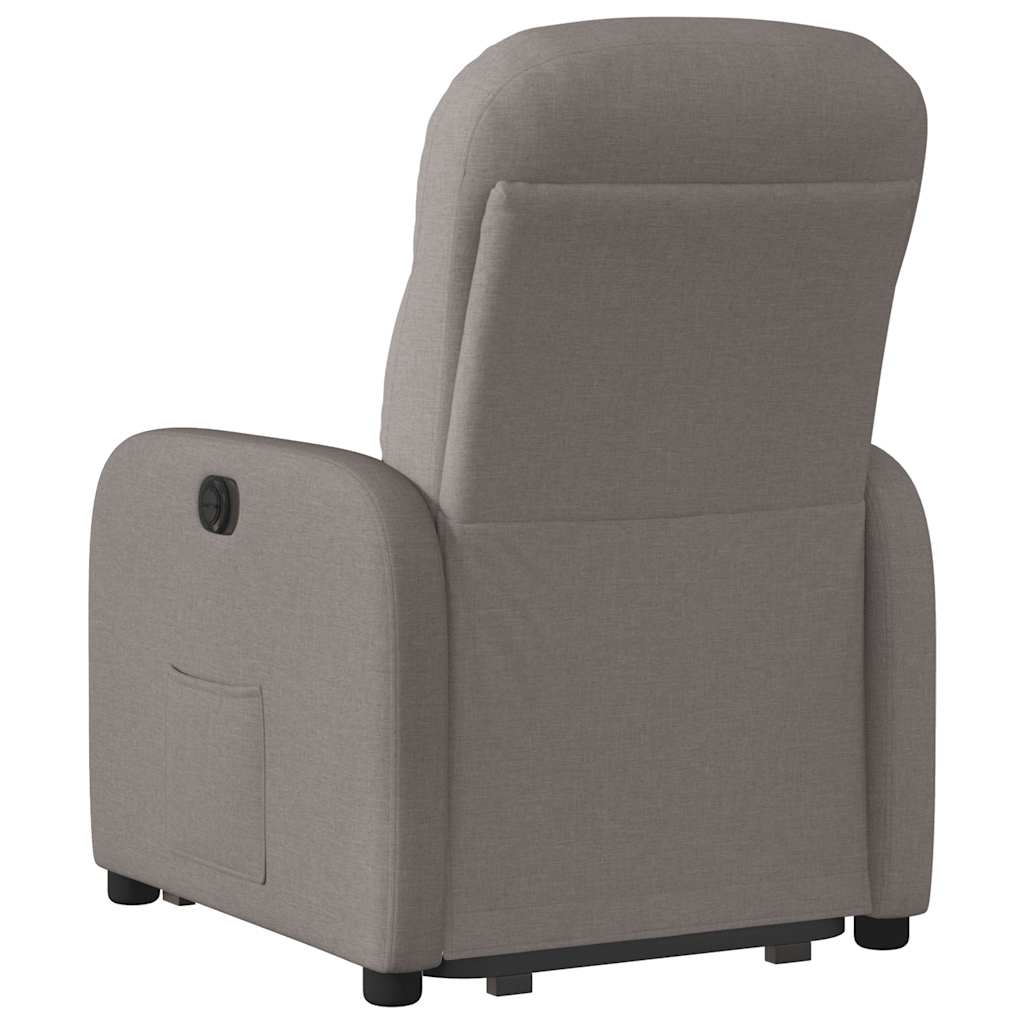 Fauteuil inclinable taupe tissu