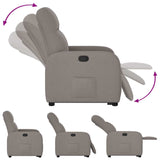 Fauteuil inclinable taupe tissu