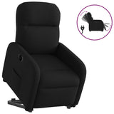 Fauteuil inclinable électrique noir tissu