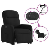 Fauteuil inclinable électrique noir tissu