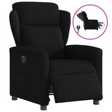 Fauteuil inclinable électrique Noir Tissu