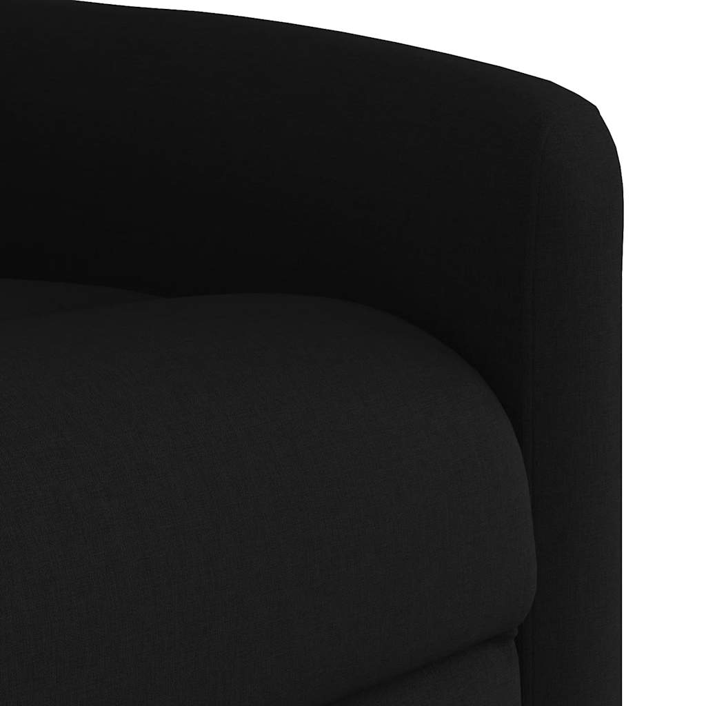 Fauteuil inclinable électrique Noir Tissu