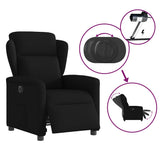 Fauteuil inclinable électrique Noir Tissu