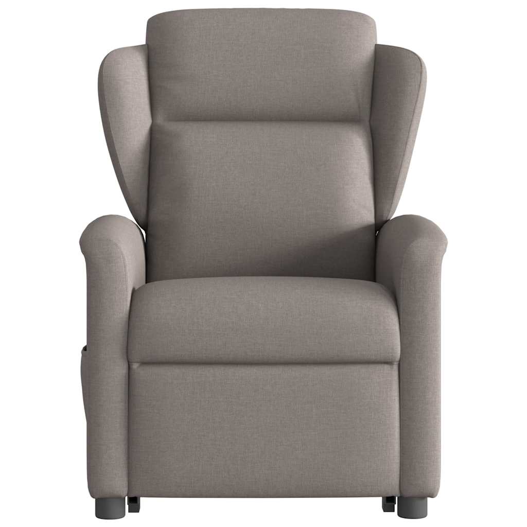 Fauteuil inclinable taupe tissu