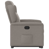 Fauteuil inclinable taupe tissu