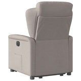 Fauteuil inclinable taupe tissu