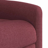 Fauteuil inclinable de massage Rouge bordeaux Tissu