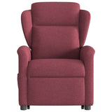 Fauteuil inclinable de massage Rouge bordeaux Tissu