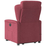 Fauteuil inclinable de massage Rouge bordeaux Tissu