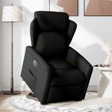 Fauteuil inclinable électrique noir tissu