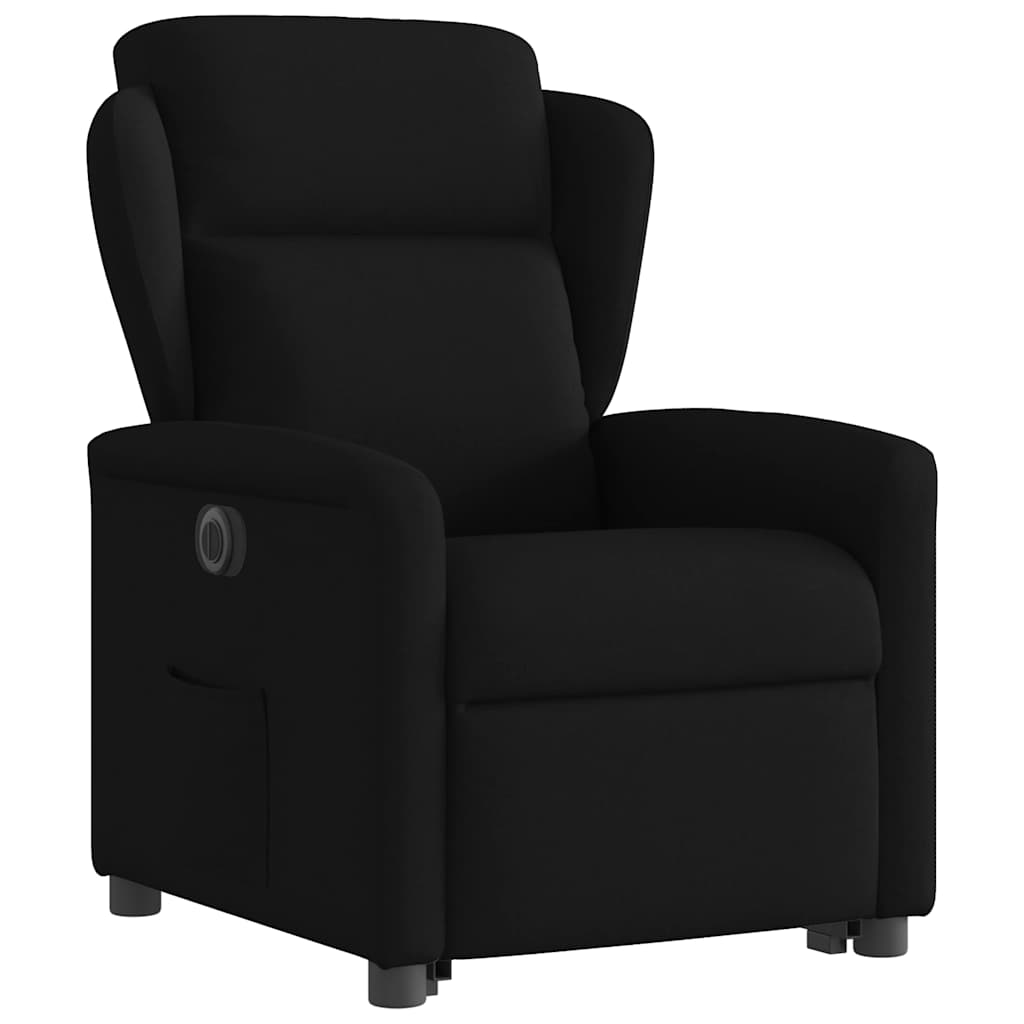 Fauteuil inclinable électrique noir tissu