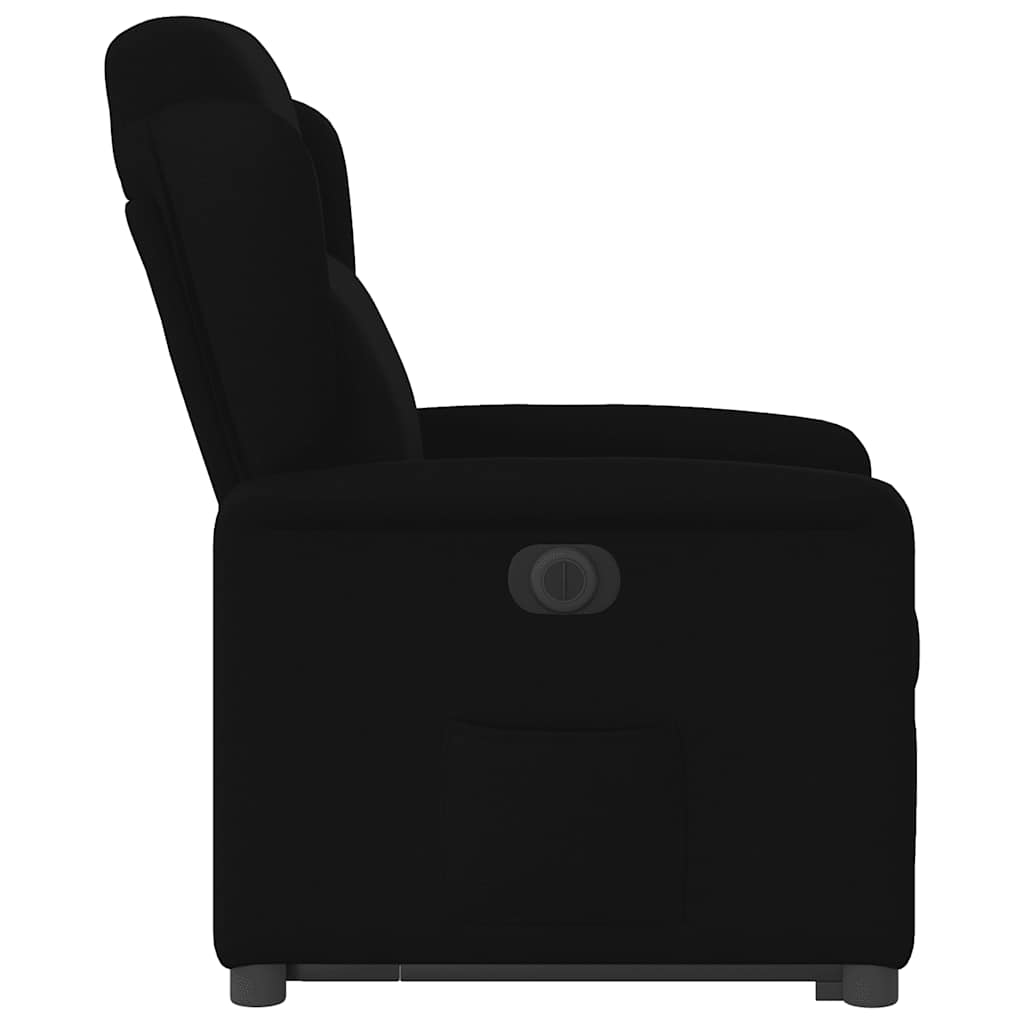 Fauteuil inclinable électrique noir tissu