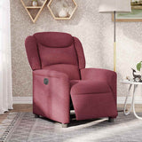 Fauteuil inclinable électrique Rouge bordeaux Tissu