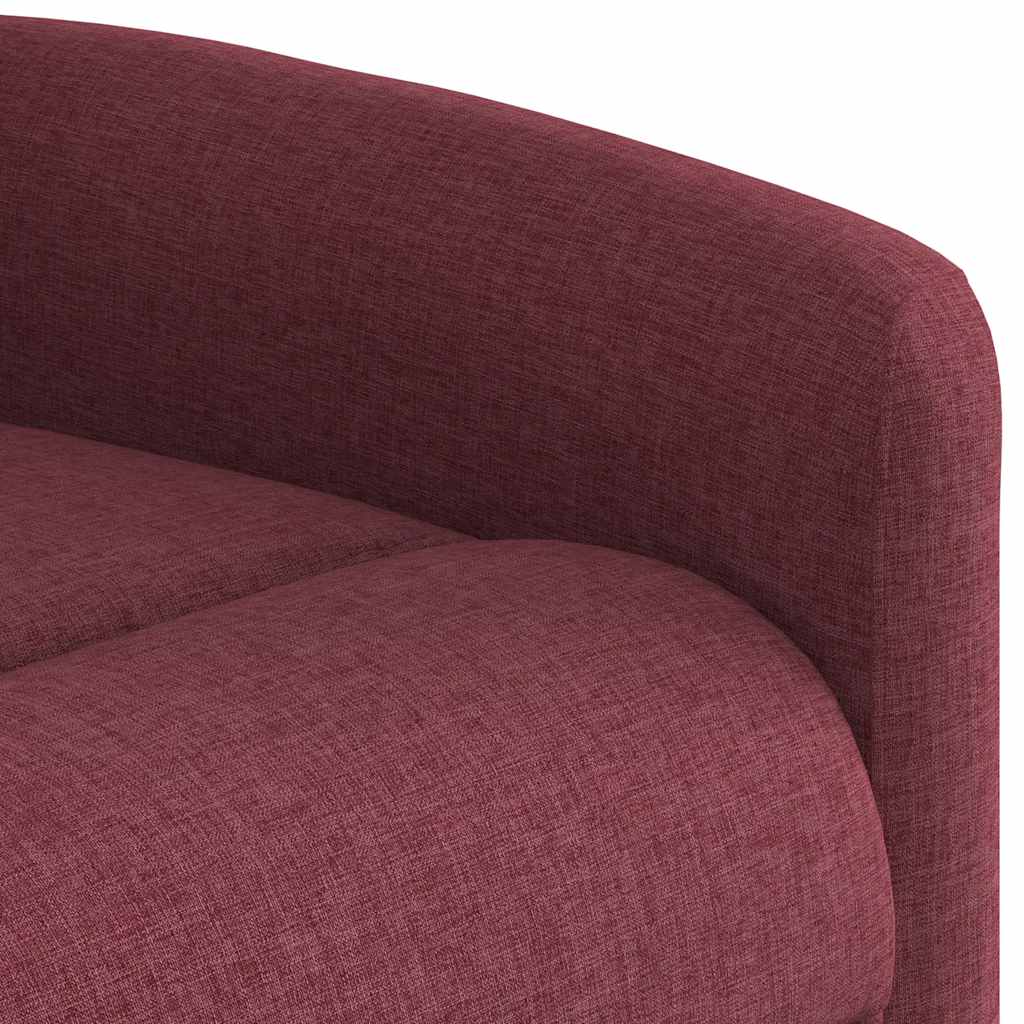 Fauteuil inclinable électrique Rouge bordeaux Tissu