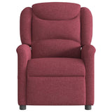 Fauteuil inclinable électrique Rouge bordeaux Tissu