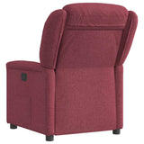 Fauteuil inclinable électrique Rouge bordeaux Tissu