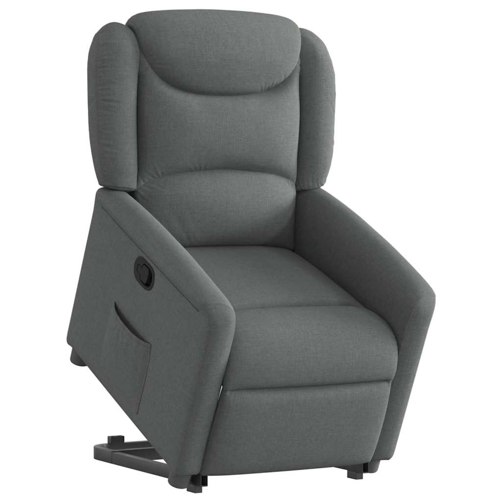 Fauteuil inclinable Gris foncé Tissu