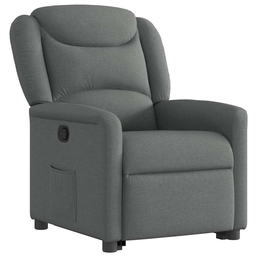 Fauteuil inclinable Gris foncé Tissu